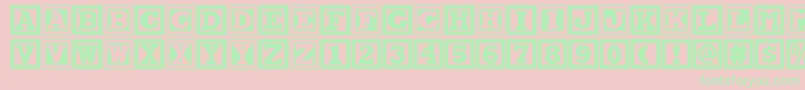 Chock Font – Green Fonts on Pink Background