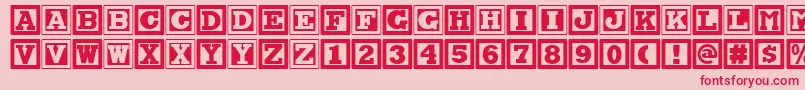 Chock Font – Red Fonts on Pink Background