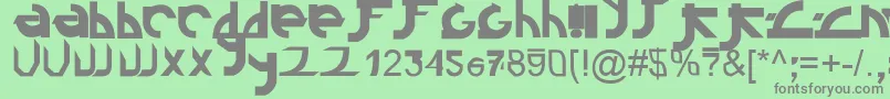 Linkin ffy Font – Gray Fonts on Green Background