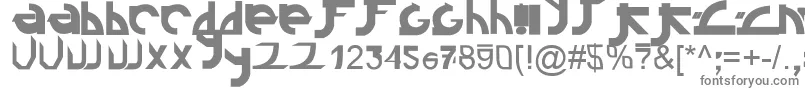 フォントLinkin ffy – 白い背景に灰色の文字