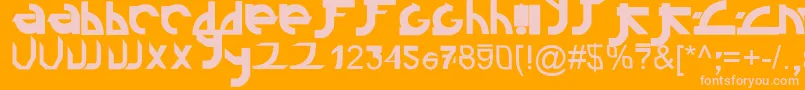 More about Linkin ffy Font Linkin ffy Font – Pink Fonts on Orange Background