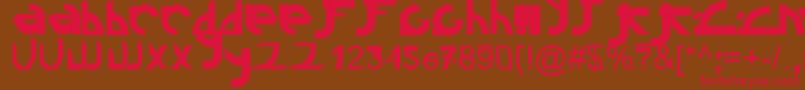 Linkin ffy Font – Red Fonts on Brown Background