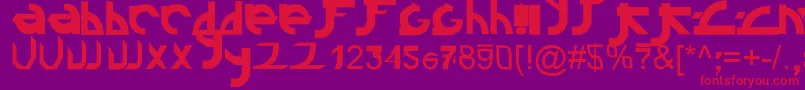 Linkin ffy Font – Red Fonts on Purple Background