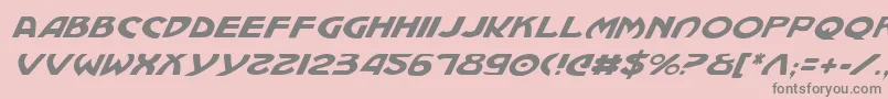 Machv2i Font – Gray Fonts on Pink Background