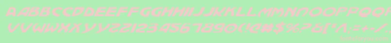 Machv2i Font – Pink Fonts on Green Background