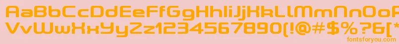 ASpaceBoldDemo Font – Orange Fonts on Pink Background