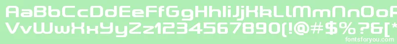 ASpaceBoldDemo Font – White Fonts on Green Background