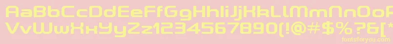 ASpaceBoldDemo Font – Yellow Fonts on Pink Background