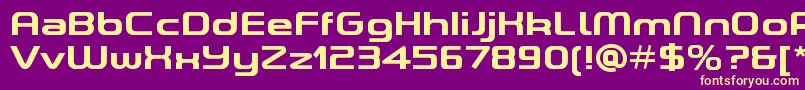 ASpaceBoldDemo Font – Yellow Fonts on Purple Background