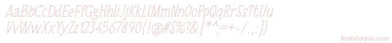 TulisanTangan74Italic Font – Pink Fonts