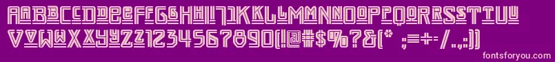 Darmstadt Font – Pink Fonts on Purple Background