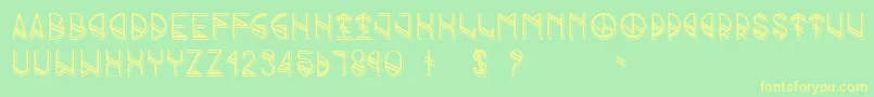 More about GrindShadow Font GrindShadow Font – Yellow Fonts on Green Background