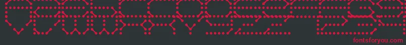 QzTeletype Font – Red Fonts on Black Background