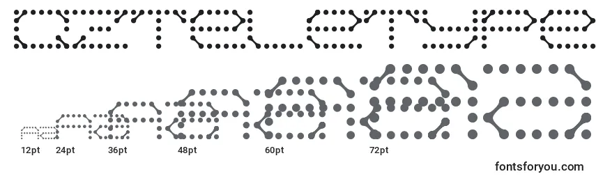 Размеры шрифта QzTeletype