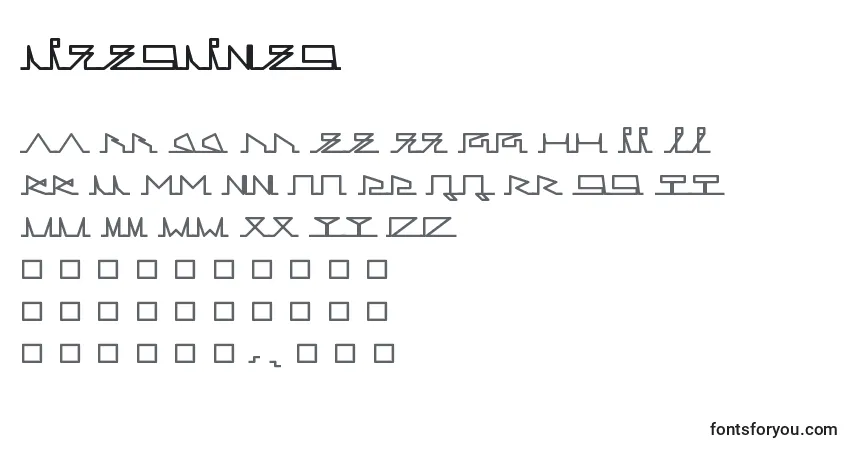 Fuente LifeSLines - alfabeto, números, caracteres especiales