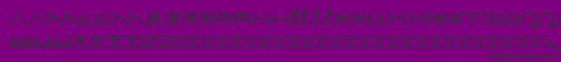 LifeSLines Font – Black Fonts on Purple Background