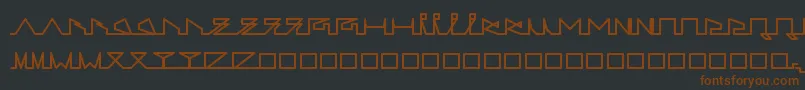 Шрифт LifeSLines – коричневые шрифты на чёрном фоне