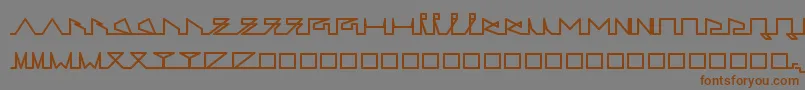 Шрифт LifeSLines – коричневые шрифты на сером фоне