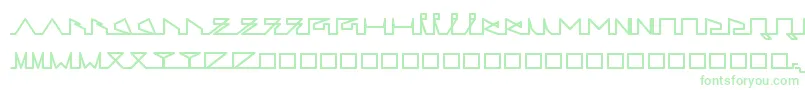 LifeSLines-Schriftart – Grüne Schriften auf weißem Hintergrund