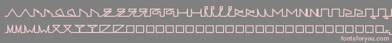 Шрифт LifeSLines – розовые шрифты на сером фоне