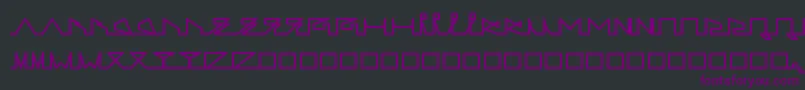 Шрифт LifeSLines – фиолетовые шрифты на чёрном фоне