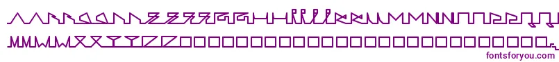 LifeSLines-fontti – violetit fontit valkoisella taustalla