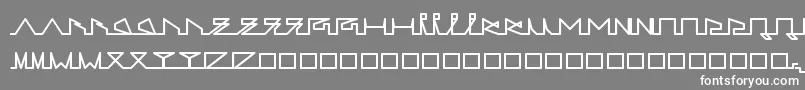 LifeSLines-Schriftart – Weiße Schriften auf grauem Hintergrund