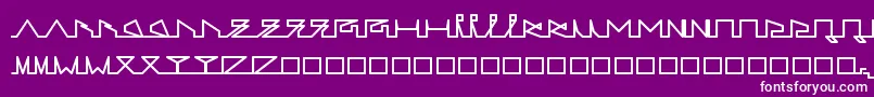 フォントLifeSLines – 紫の背景に白い文字