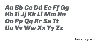 ChivoBlackitalic-fontti