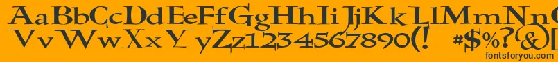 JmhHolyBible Font – Black Fonts on Orange Background