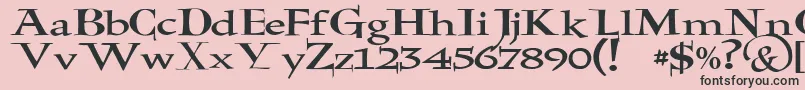 JmhHolyBible Font – Black Fonts on Pink Background