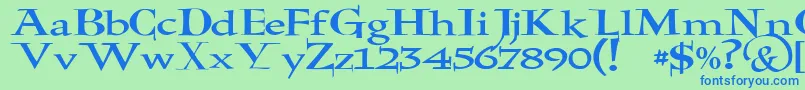 fuente JmhHolyBible – Fuentes Azules Sobre Fondo Verde