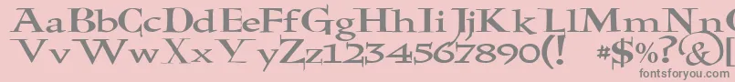 JmhHolyBible Font – Gray Fonts on Pink Background