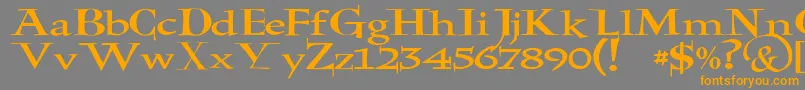 JmhHolyBible Font – Orange Fonts on Gray Background