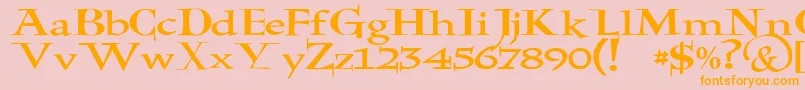 JmhHolyBible Font – Orange Fonts on Pink Background