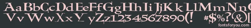 JmhHolyBible Font – Pink Fonts on Black Background