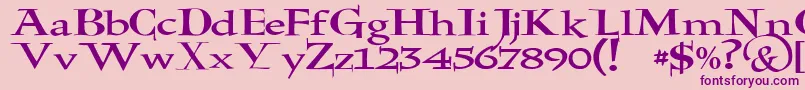 JmhHolyBible Font – Purple Fonts on Pink Background