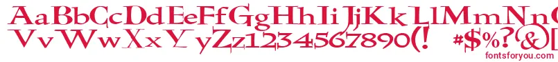 JmhHolyBible Font – Red Fonts on White Background