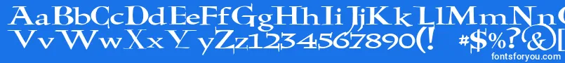 JmhHolyBible Font – White Fonts on Blue Background