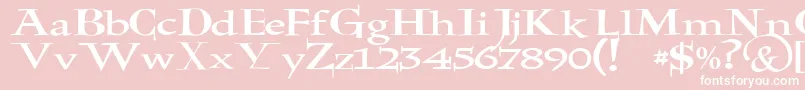 JmhHolyBible Font – White Fonts on Pink Background