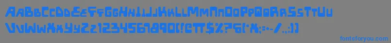 Xped ffy Font – Blue Fonts on Gray Background