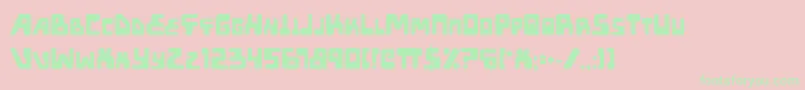 Xped ffy Font – Green Fonts on Pink Background