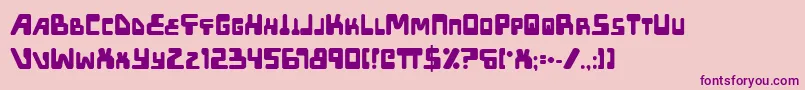 Xped ffy Font – Purple Fonts on Pink Background