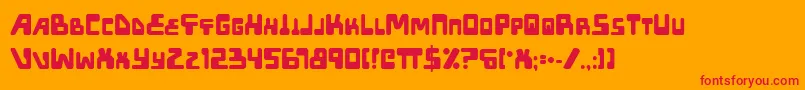 Xped ffy Font – Red Fonts on Orange Background