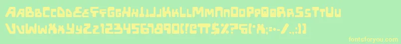 Xped ffy Font – Yellow Fonts on Green Background