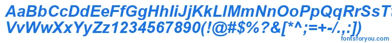 ArialРџРѕР»СѓР¶РёСЂРЅС‹Р№РљСѓСЂСЃРёРІ Font – Blue Fonts on White Background