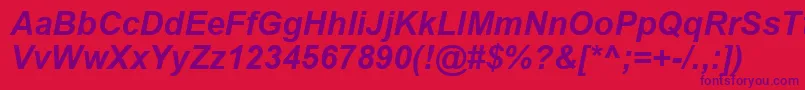ArialРџРѕР»СѓР¶РёСЂРЅС‹Р№РљСѓСЂСЃРёРІ Font – Purple Fonts on Red Background