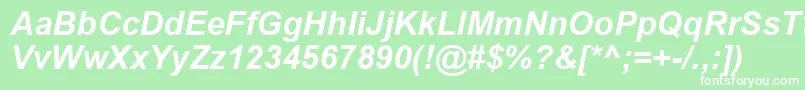 ArialРџРѕР»СѓР¶РёСЂРЅС‹Р№РљСѓСЂСЃРёРІ Font – White Fonts on Green Background