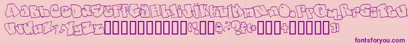 Spanky2 Font – Purple Fonts on Pink Background