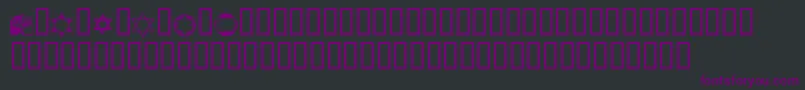 KrPassoverDings Font – Purple Fonts on Black Background